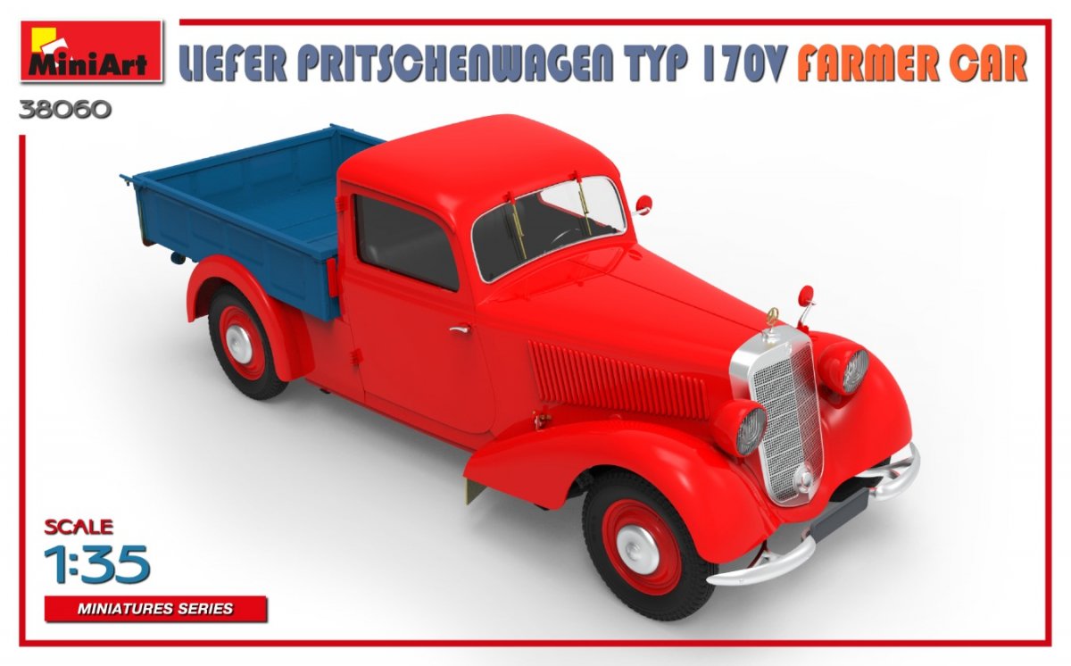 MiniArt 38060 LIEFER PRITSCHENWAGEN TYP 170V FARMER CAR 1/35 – immagine 4
