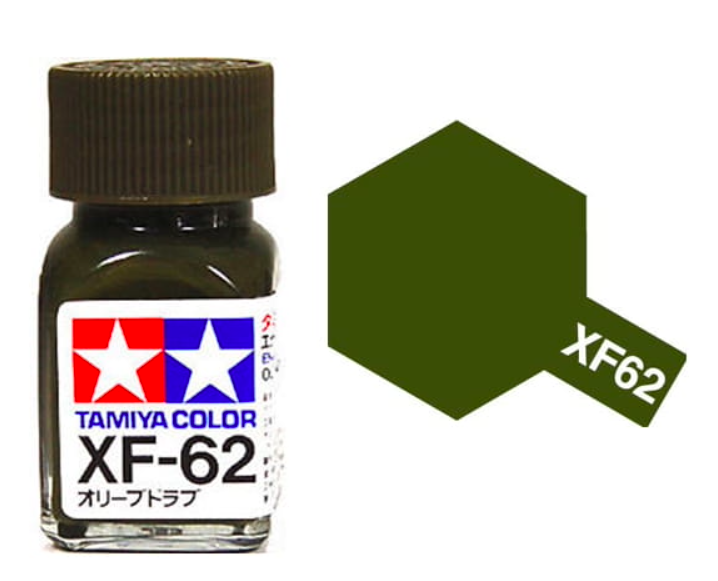 Peinture émail Tamiya XF62 Olive Drab (80362)