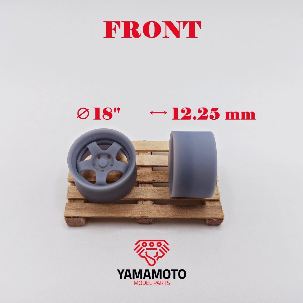 Yamamoto Model Parts YMPRIM6 Work Meister S1 2P 18&amp;quot; 5 écrous 1/24 – image 2