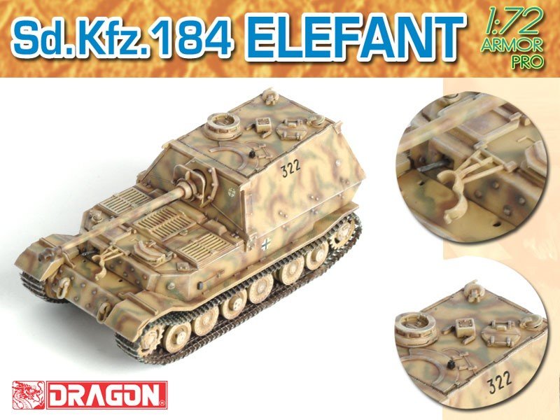 Dragon 7253 Sd.Kfz.184 Elefant 1/72 – immagine 2