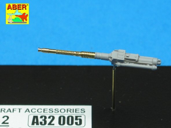 Aber A32005 Set of 2 barrels for German 13mm aircraft machine guns MG 131 (early type) 1/32 – immagine 5