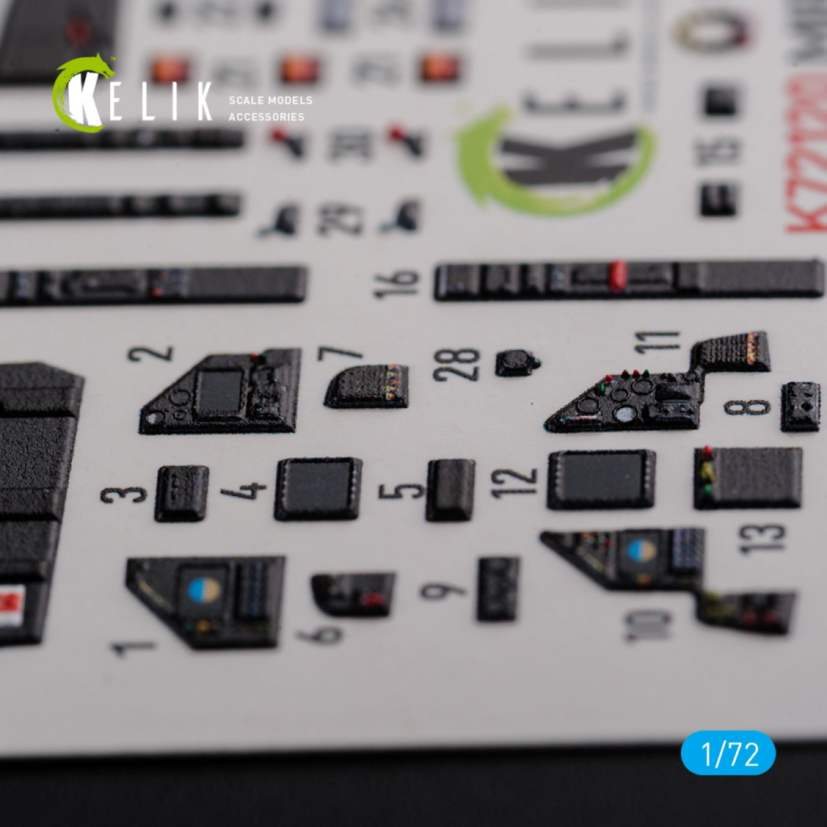 KELIK K72120 Mirage 2000D interior 3D decals forModelSvit kit 1/72 – immagine 4