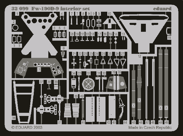Eduard BIG3201 Fw 190D 1/32 Hasegawa – immagine 5