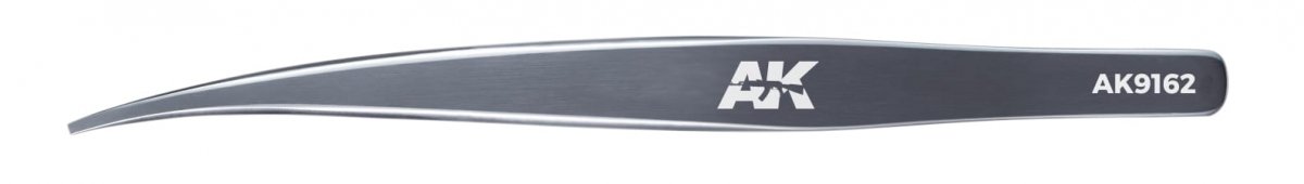 AK Interactive AK9162 HG ANGLED TWEEZERS 02 FLAT-END – image 2
