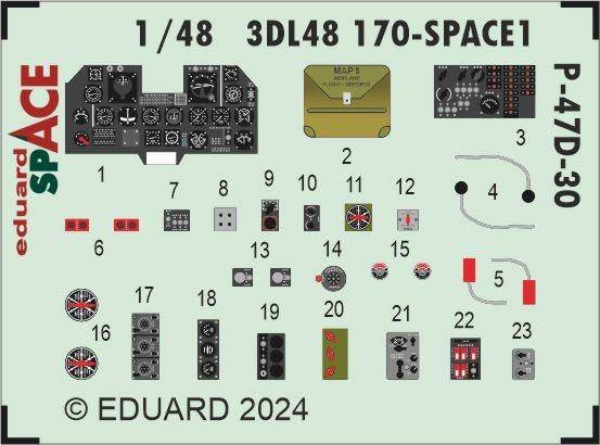 Eduard 3DL48170 P-47D-30 SPACE MINIART 1/48 – Bild 4
