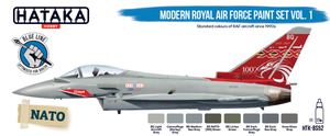 Hataka HTK-BS52 BLUE LINE – Modern Royal Air Force paint set vol. 1 8x17ml – immagine 2