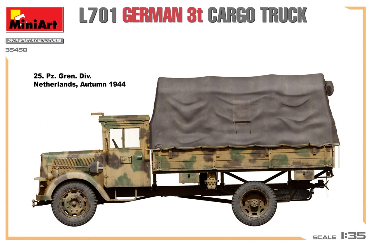 Miniart 35450 L701 GERMAN 3T CARGO TRUCK 1/35 – image 12