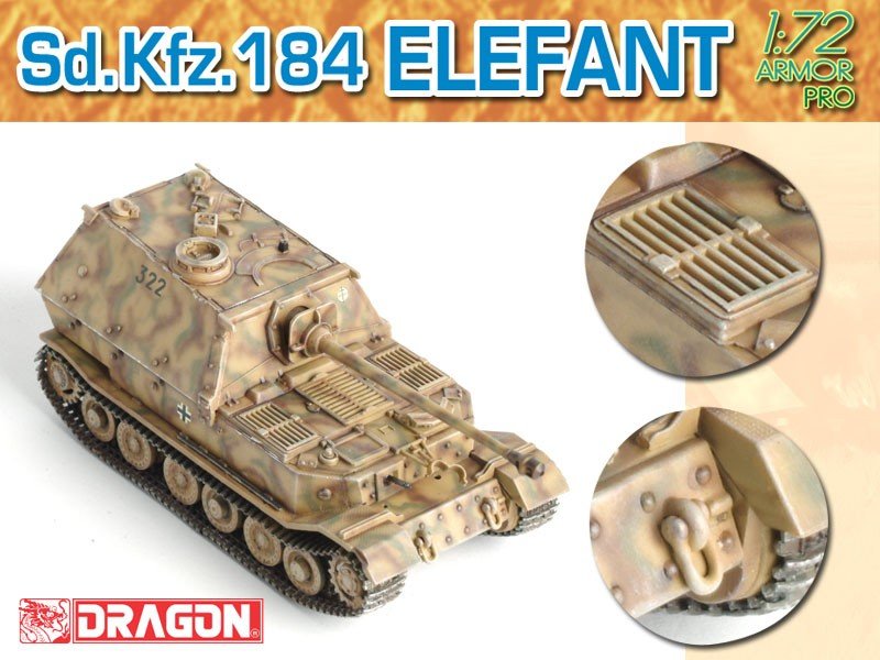 Dragon 7253 Sd.Kfz.184 Elefant 1/72 – immagine 3