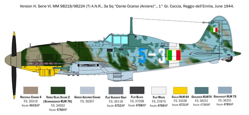 Italeri 2519 Macchi C.205 Veltro 1/32 – Bild 19