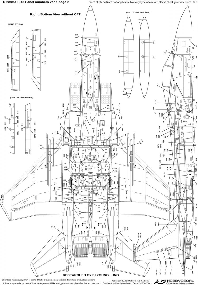HobbyDecal ST48051V1 F-15 Panel numbers ver 1 1/48 – Bild 3