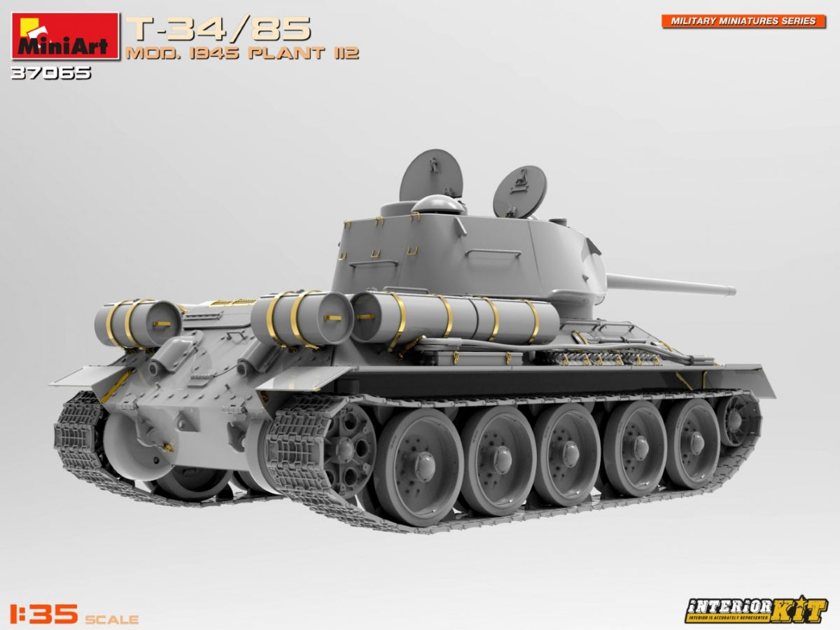 MiniArt 37065 T-34/85 MOD. 1945. PLANT 112. INTERIOR KIT 1/35 – zdjęcie 5