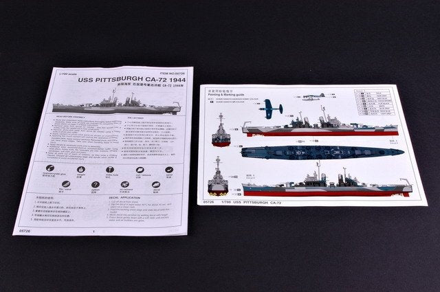 Trumpeter 05726 USS PITTSBURGH CA-72 1/700 – image 3