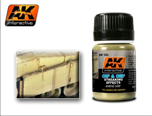 AK Interactive AK123 Oif Oef - Effets de traînée pour véhicules américains 35 ml