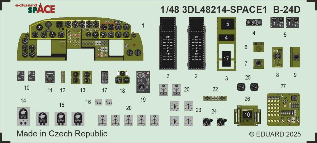 Eduard 3DL48214 B-24D SPACE Hobby Boss 1/48 – Bild 2