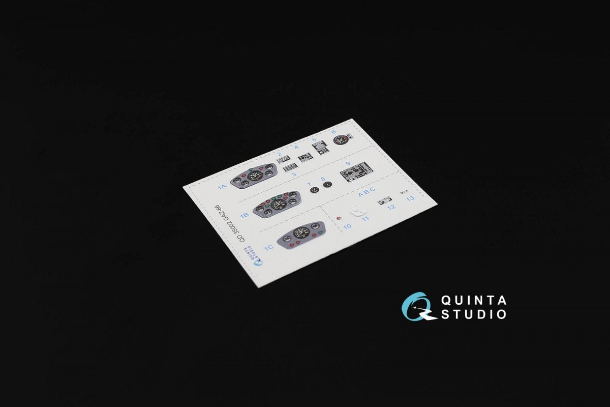 Quinta Studio QD35002 GAZ-66 Family 3D-Printed &amp;amp; coloured Interior on decal paper (for Trumpeter kits) 1/35 – Bild 6