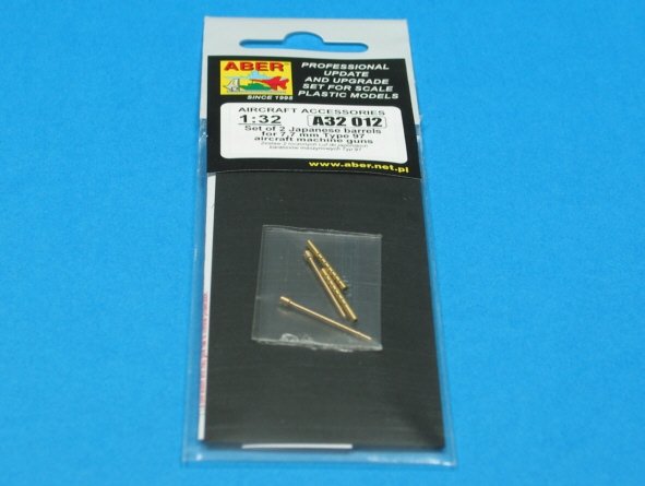 Aber A32012 Set of 2 barrels for Japanese 7,7 mm Type 97 aircraft machine guns 1/32 – zdjęcie 6