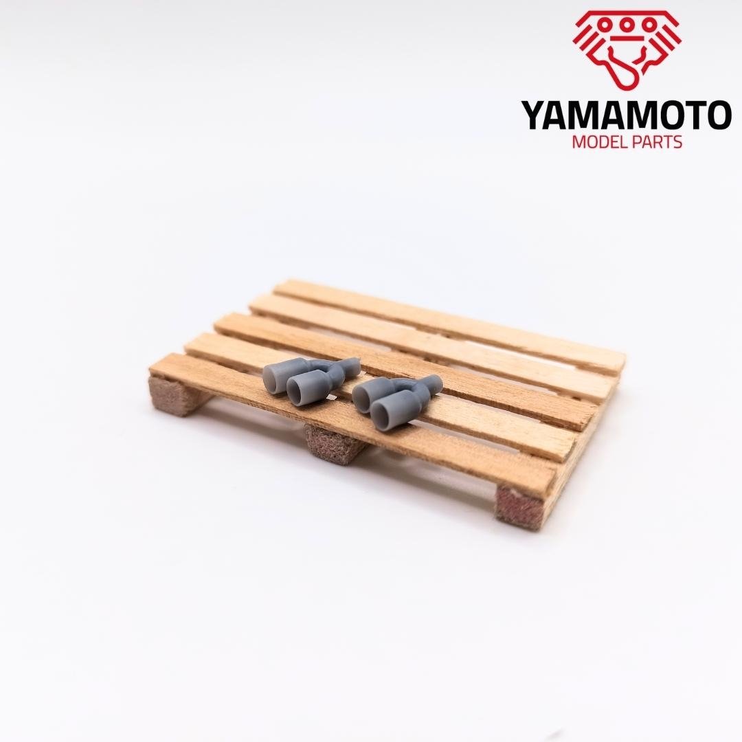 Yamamoto YMPTUN99 Dual Muffler tip Type 1 1/24 – Bild 2
