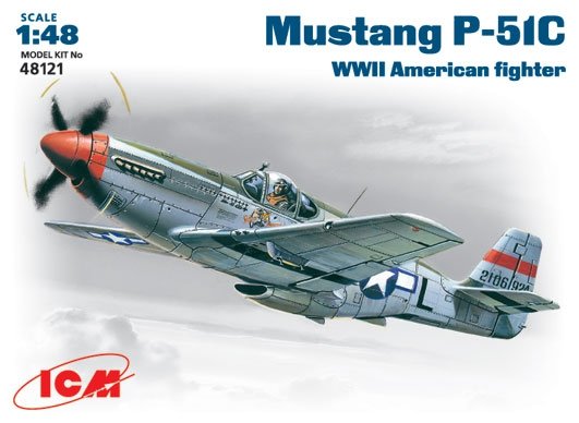ICM 48121 Mustang P-51C Chasseur américain de la Seconde Guerre mondiale (1/48)