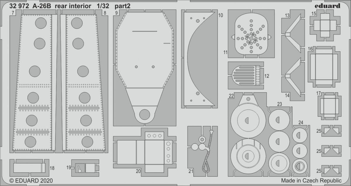 Eduard 32972 A-26B rear interior 1/32 HOBBY BOSS – Bild 2