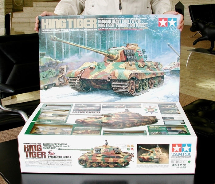Tamiya 56018 R/C GERMAN HEAVY TANK TYPE VI KING TIGER PRODUCTION TURRET FULL-OPTION COMPLETE KIT 1/16 – Bild 2