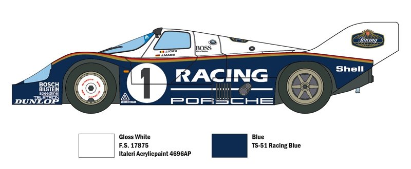 Italeri 3648 PORSCHE 956 1/24 – zdjęcie 2