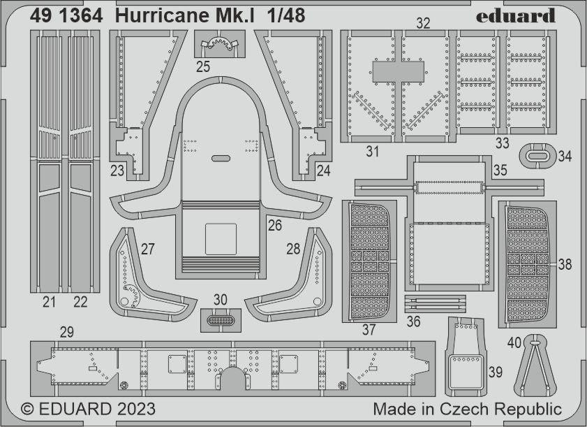 Eduard BIG49380 Hurricane Mk. I Hobby Boss 1/48 – immagine 2