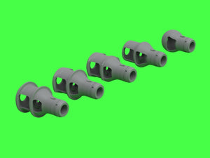 Master GM-72-039 Muzzle brake set for German 7.5cm PaK/KwK/StuK 40 guns (5 types) 1/72 – image 5