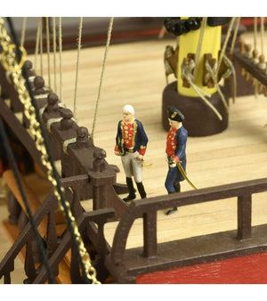 ARTESANIA LATINA 22901 Santisima Trinidad Trafalgar Ed. 1805 + figurki + miedziane poszycie 1/84