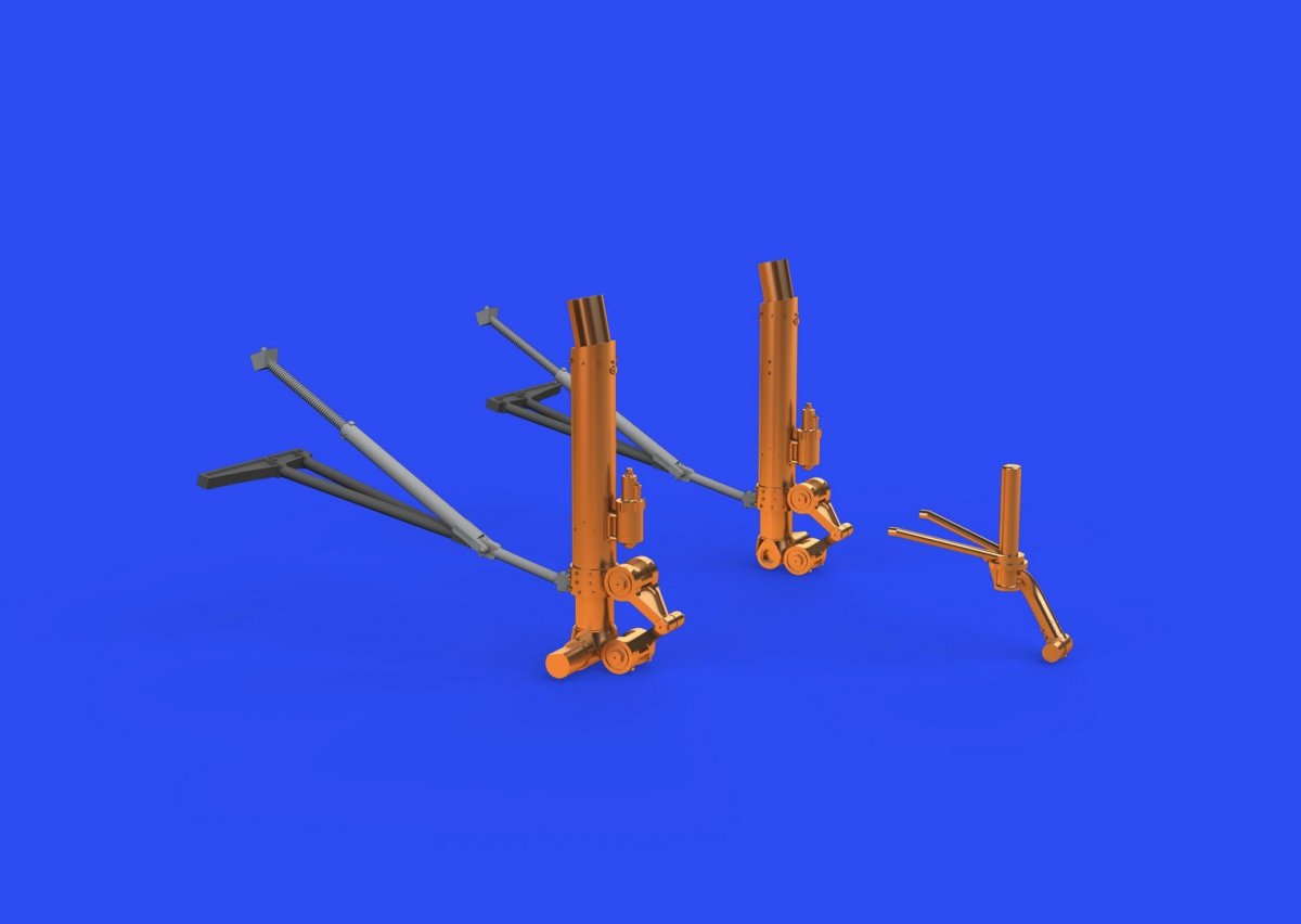 Eduard 648632 B-17F undercarriage legs BRONZE HKM 1/48 – immagine 3