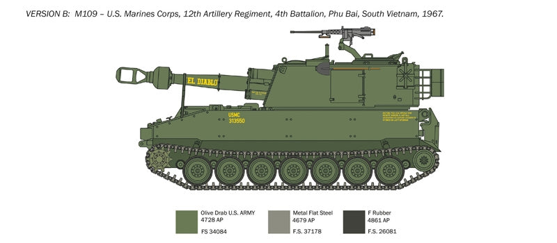 Italeri 6589 M109 A2/A3/G 1/35 – Bild 9