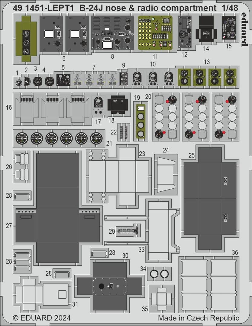 Eduard BIG49423 B-24J PART AND HOBBY BOSS 1/48 – image 3