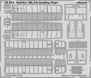 Eduard 48822 Spitfire Mk. V landing flaps AIRFIX 1/48