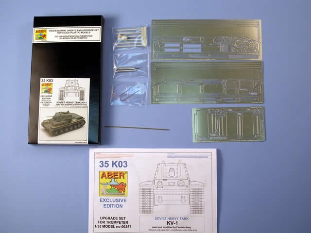Aber 35K03 Soviet heavy tank KV-1 used and modified by finnish army 1/35