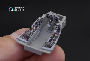 Quinta Studio QD48194 F-16С 3D-Printed &amp;amp; coloured Interior on decal paper (for Kinetic kit) 1/48 – immagine 6