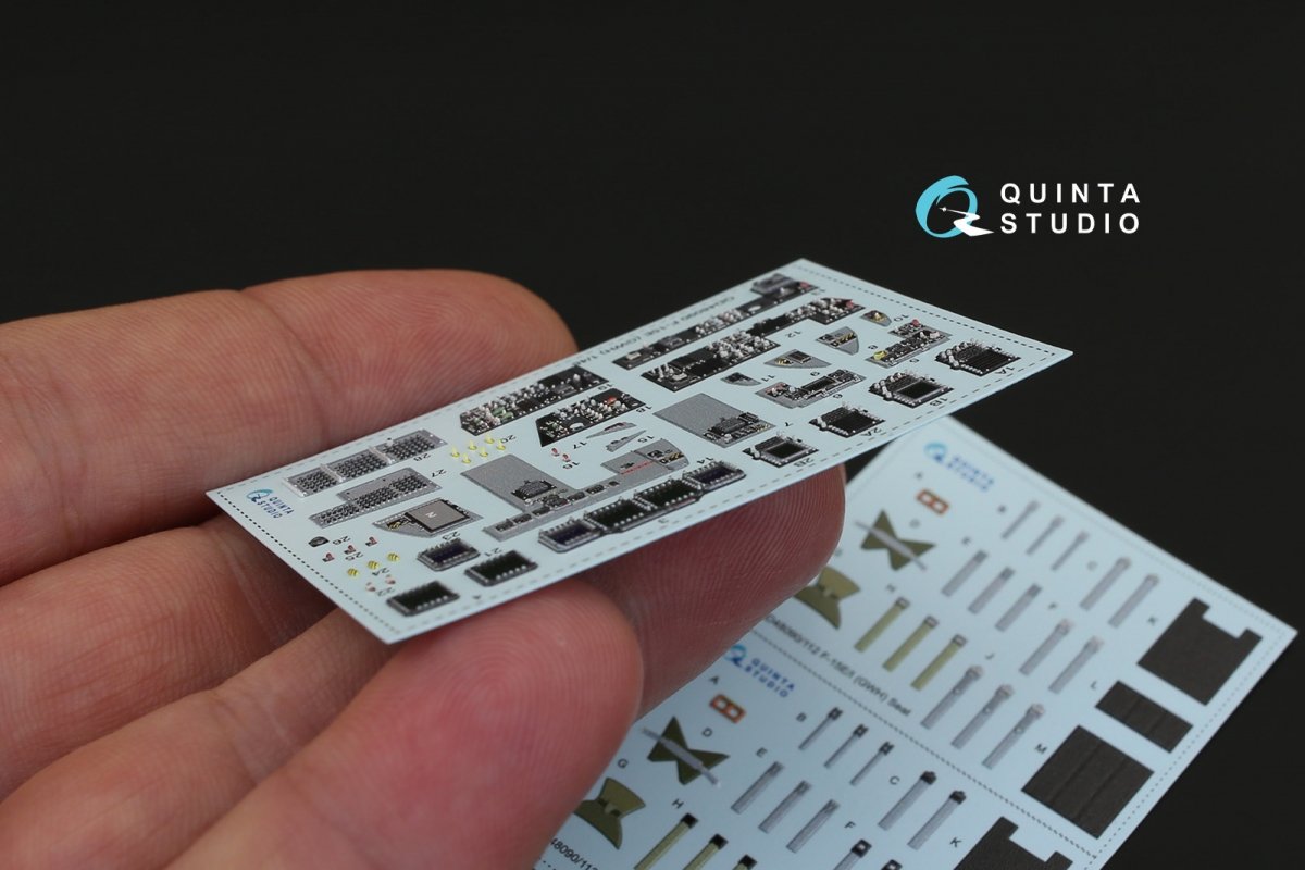 Quinta Studio QD48090 F-15E 3D-Printed &amp;amp; coloured Interior on decal paper (for GWH kit) 1/48 – Bild 4