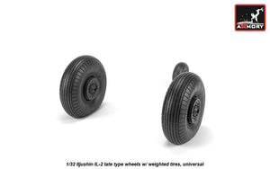 Armory Models AW32016 Iljushin IL-2 Bark late type wheels w/ weighted tires 1/32 – image 3
