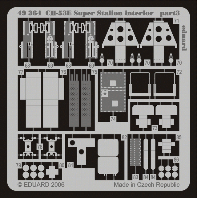 Eduard 49364 CH-53E interior 1/48 Academy – imagen 3