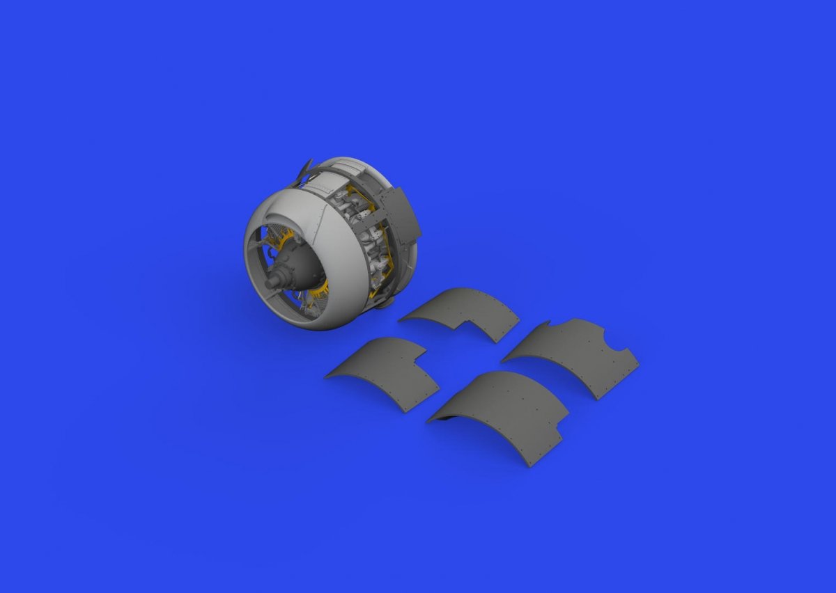 Eduard 648827 F4F-3A engine PRINT EDUARD 1/48 – imagen 2
