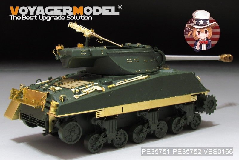 Modèle Voyager PE35752, chenille de char M4A3 de l&amp;#39;armée américaine de la Seconde Guerre mondiale (pour ACADMY), échelle 1/35  – image 2