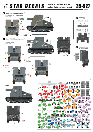 Star Decals 35-927 Bison I 15cm sIG 33 auf PzKpfw I B 1/35 – Bild 2