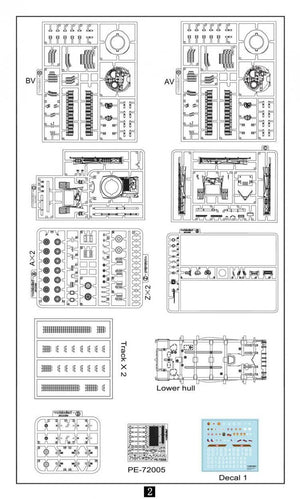 Modelcollect UA72128 Soviet Army T-64AV/BV 2 IN 1 Main Battle Tank 1/72 – immagine 5