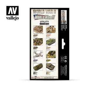 Coffret de peinture utilitaire Vallejo 70201, Seconde et Troisième Guerres mondiales, 8 x 17 ml – image 2