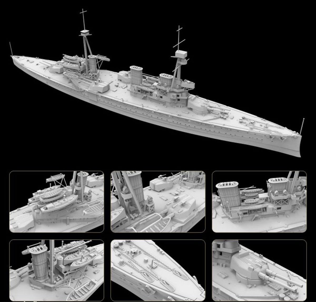 Flyhawk FH1311S HMS Invincible 1914 Deluxe Edition 1/700 – Bild 4