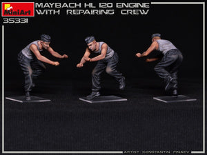 Miniart 35331 MAYBACH HL 120 ENGINE FOR PANZER III/IV FAMILY WITH REPAIR CREW 1/35 – Bild 9