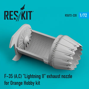 RESKIT RSU72-0220 F-35 (A,C) &amp;quot;LIGHTNING II&amp;quot; EXHAUST NOZZLE FOR ORANGE HOBBY KIT 1/72 – Bild 2