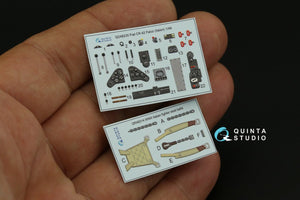 Quinta Studio QD48230 Fiat CR.42 3D-Printed &amp;amp; coloured Interior on decal paper (Italeri) 1/48 – immagine 6