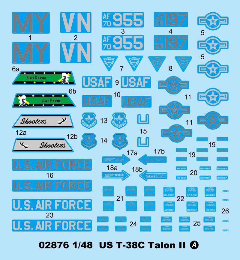 Trumpeter 02876 US T-38C Talon II 1/48 – immagine 4