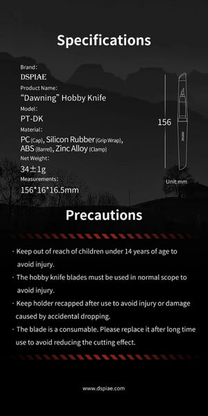 DSPIAE PT-DK Precision Hobby Knife / Precyyjny nóż modelarski – Bild 9
