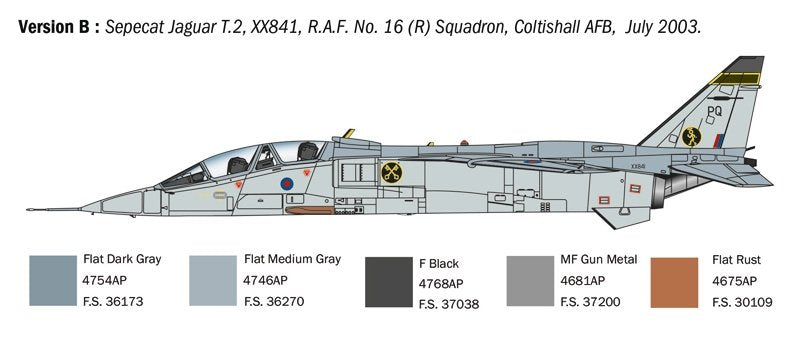 Italeri 1470 Jaguar T.2 R.A.F. Trainer 1/72 – immagine 5