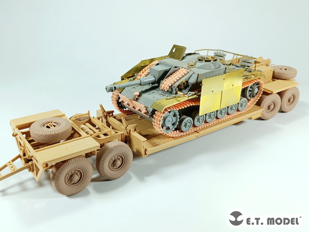 E.T. Model P35-123 WWII German Tank Transporter Sd.Ah.116 Sagged wheels For TAMIYA Kit 1/35 – Bild 5